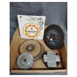 Saw blades and grinding wheels