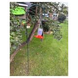 Ornate Shepherds Hook with Bird Feeder 68'