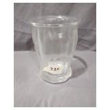 Glass vase 7.5' tall