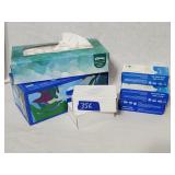 Kleenex, Soap Bars, Hand Sanitizer