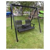 Poly Wood Swing 60' with Metal Frame Stand
