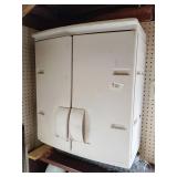 Poly wall storage cabinet and contents