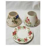 Two - Yankee Candle Ceramic Candle Shades 6.25',