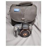 Sony a550 digital camera in lowepro case