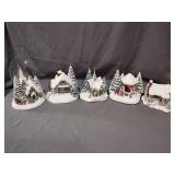 5- Thomas Kincade Village Figurines