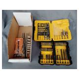 Drill bits and drivers, 1/4' drive sockets