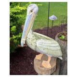 Concrete Pelican Yard Ornament 26'