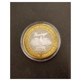 .999 Fine silver gaming token from the