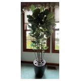Artificial Fiddle Leaf Fig Tree in Black Pot 68'