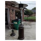 Propane patio heater with tank, 86' tall
