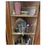 Contents of Cabinet - Barware Assorted Items -