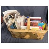 Cookbook Assortment in Basket