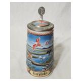 Vintage Beer Stein Budweiser Everglades 9'H