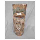 Folk art wood carving 14' tall