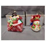 2 Christopher radko glass ornaments
