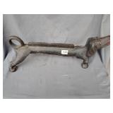 Cast iron weiner dog boot scraper 20' long