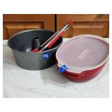 Angel Food Cake Pan  Tongs & Kitchenaid