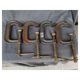 4 c-clamps, 3.75' opening