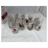 24- Coca Cola Christmas Glasses