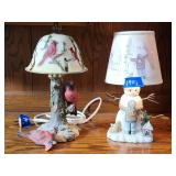 Two - Decorative Lamps 11'  12.5'