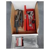 Hex key set, 1/4' drive sockets, punches , chisels