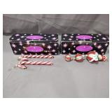 (2) Christopher Radko Glass Christmas Ornament