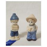 (2) Pc Vintage Ceramic Figurines 4'H