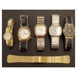 5 Watches and watch band, includes women's citizen