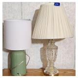 (2) Working Table Top Lamps 22'&16'H