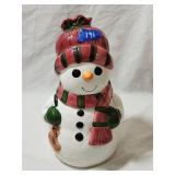 Ceramic Snowman Cookie Jar 12'