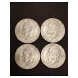 4 - Eisenhower bicentennial dollars, 3 have D mint