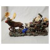 Vintage Woodland Santa Display 13L×8'H