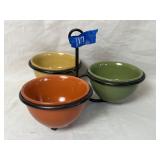 Tag Condiment Bowl with Metal Caddy 11'