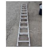 Werner 20' aluminum extension ladder 200 lb cap.
