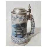 Vintage Meger Beer Stein  Duck Theme 9'H