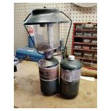 Coleman lantern top with 2 tanks