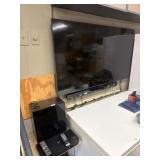 SAMSUNG 58' Flat Screen TV, Sound Bar