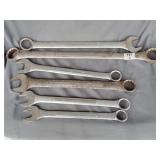 6 large wrenches 1' to 1 1/2'