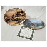 (2)Thomas Kinkade Decorative Plates 8.5'L