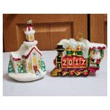 (2) Christopher Radko Glass Christmas Ornaments