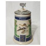 Vintage Beer Stein Budweiser Ducks Unlimited 8'H