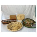 Basket assortment  Candles  Cutting Boards