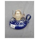 Stoneware oil lamp base
