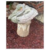 Concrete Pelican on Concrete Stump 24' tall