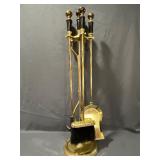 Brass Fireplace Tool Set