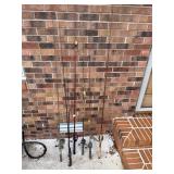 7- Fishing Poles, 5- have Reels