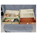 Plano tackle boxes with contents