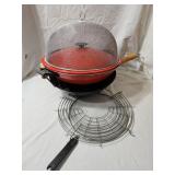 (2) - Wok's - One is Electric & (2) Grease Screen