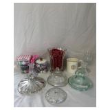 Misc. Lids  Vase with Beads (vase has chip) 7.5'