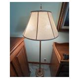 Metal 2  Bulb Pull Chain Vintage Style Floor Lamp